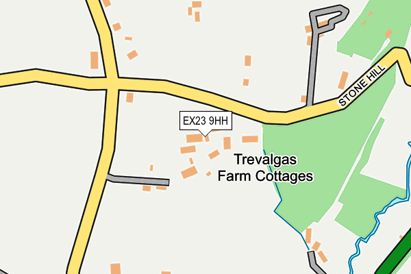 EX23 9HH map - OS OpenMap – Local (Ordnance Survey)