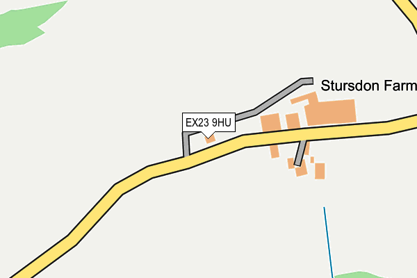 EX23 9HU map - OS OpenMap – Local (Ordnance Survey)