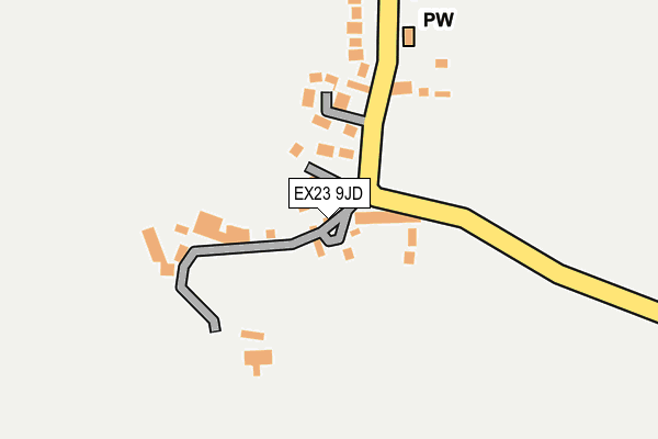 EX23 9JD map - OS OpenMap – Local (Ordnance Survey)
