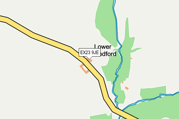 EX23 9JE map - OS OpenMap – Local (Ordnance Survey)