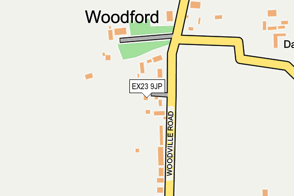 EX23 9JP map - OS OpenMap – Local (Ordnance Survey)