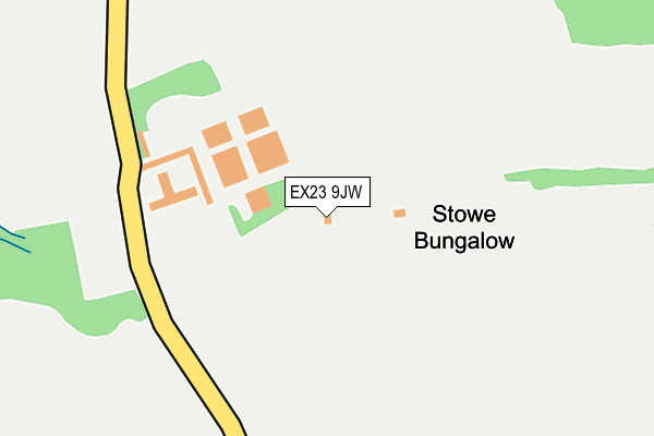 EX23 9JW map - OS OpenMap – Local (Ordnance Survey)