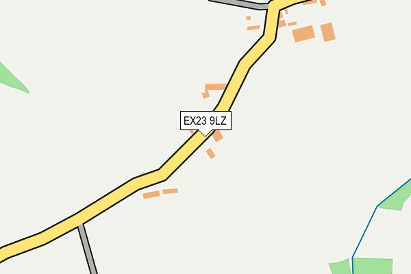 EX23 9LZ map - OS OpenMap – Local (Ordnance Survey)