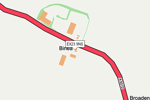 EX23 9NS map - OS OpenMap – Local (Ordnance Survey)