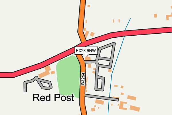 EX23 9NW map - OS OpenMap – Local (Ordnance Survey)