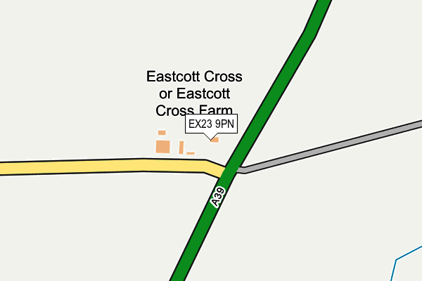 EX23 9PN map - OS OpenMap – Local (Ordnance Survey)