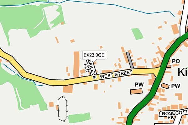 EX23 9QE map - OS OpenMap – Local (Ordnance Survey)