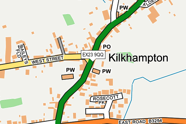 EX23 9QQ map - OS OpenMap – Local (Ordnance Survey)