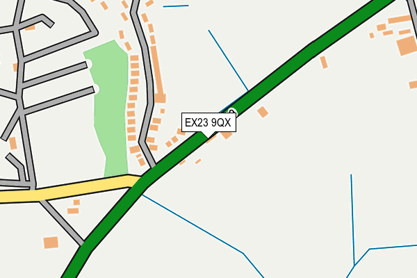 EX23 9QX map - OS OpenMap – Local (Ordnance Survey)