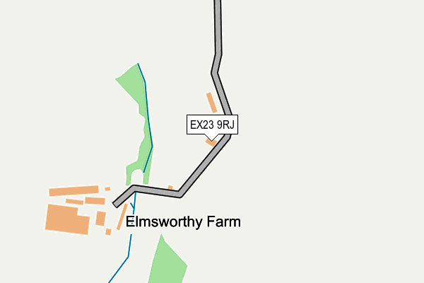 EX23 9RJ map - OS OpenMap – Local (Ordnance Survey)