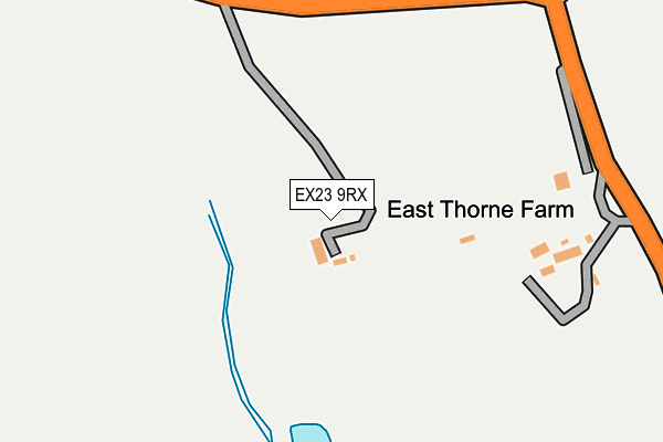 EX23 9RX map - OS OpenMap – Local (Ordnance Survey)