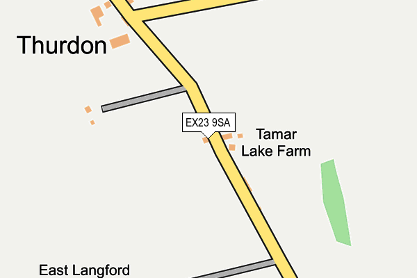 EX23 9SA map - OS OpenMap – Local (Ordnance Survey)