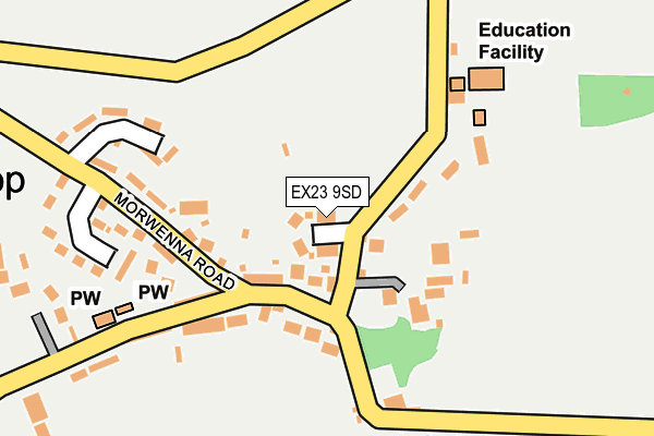 EX23 9SD map - OS OpenMap – Local (Ordnance Survey)