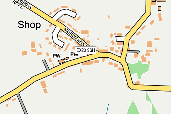 EX23 9SH map - OS OpenMap – Local (Ordnance Survey)
