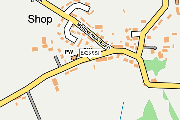 EX23 9SJ map - OS OpenMap – Local (Ordnance Survey)