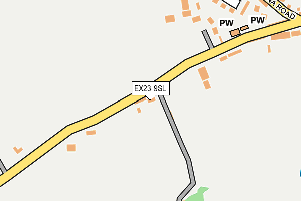 EX23 9SL map - OS OpenMap – Local (Ordnance Survey)