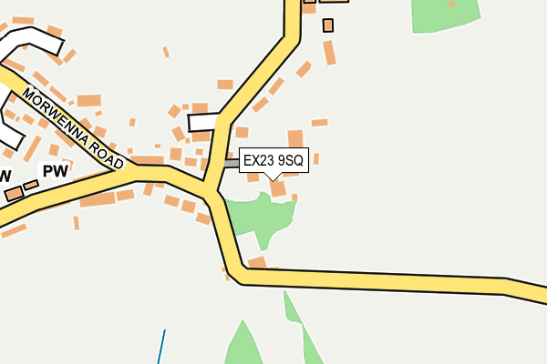 EX23 9SQ map - OS OpenMap – Local (Ordnance Survey)