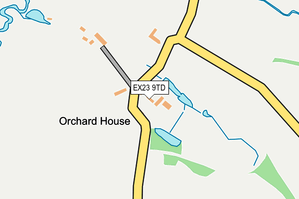 EX23 9TD map - OS OpenMap – Local (Ordnance Survey)