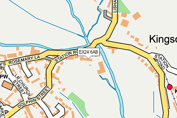 EX24 6AB map - OS OpenMap – Local (Ordnance Survey)