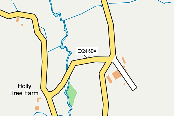 EX24 6DA map - OS OpenMap – Local (Ordnance Survey)