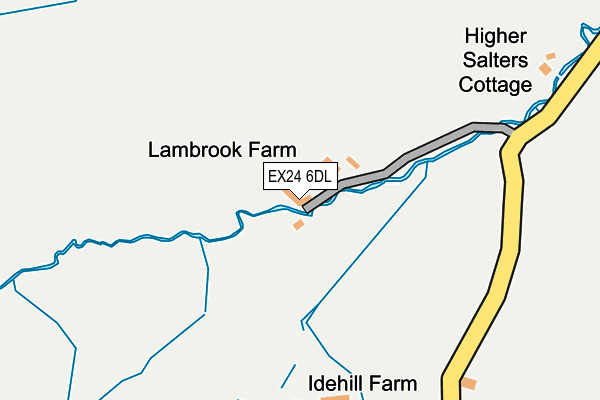 EX24 6DL map - OS OpenMap – Local (Ordnance Survey)