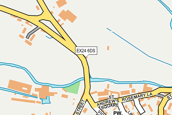 EX24 6DS map - OS OpenMap – Local (Ordnance Survey)