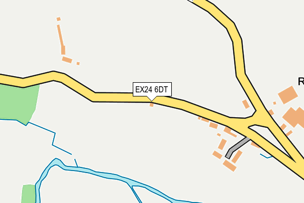 EX24 6DT map - OS OpenMap – Local (Ordnance Survey)