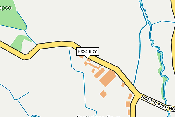 EX24 6DY map - OS OpenMap – Local (Ordnance Survey)