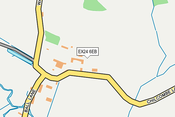 EX24 6EB map - OS OpenMap – Local (Ordnance Survey)