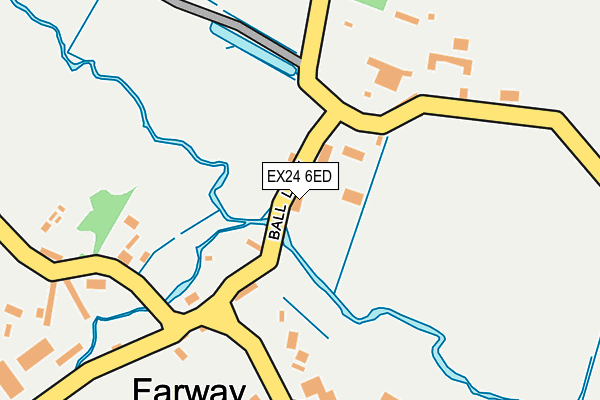 EX24 6ED map - OS OpenMap – Local (Ordnance Survey)