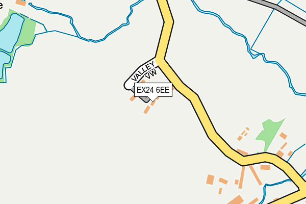 EX24 6EE map - OS OpenMap – Local (Ordnance Survey)