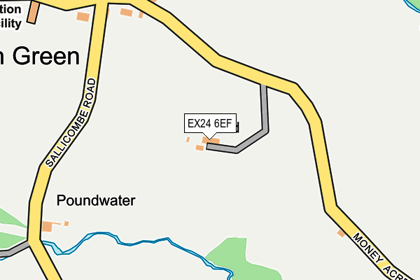 EX24 6EF map - OS OpenMap – Local (Ordnance Survey)