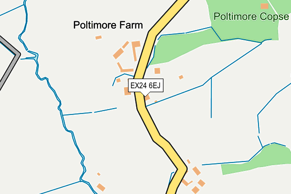 EX24 6EJ map - OS OpenMap – Local (Ordnance Survey)