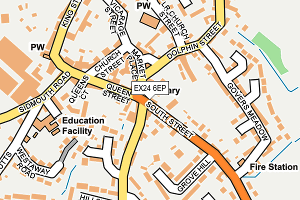 EX24 6EP map - OS OpenMap – Local (Ordnance Survey)