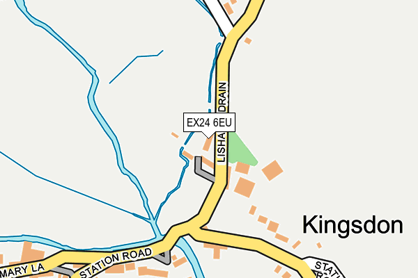 EX24 6EU map - OS OpenMap – Local (Ordnance Survey)