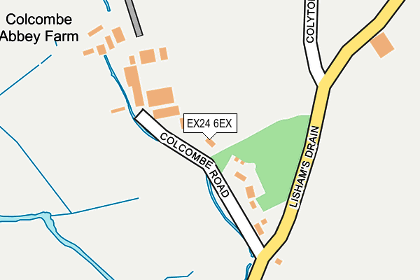 EX24 6EX map - OS OpenMap – Local (Ordnance Survey)