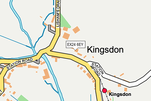 EX24 6EY map - OS OpenMap – Local (Ordnance Survey)