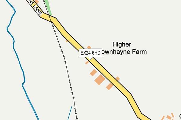 EX24 6HD map - OS OpenMap – Local (Ordnance Survey)