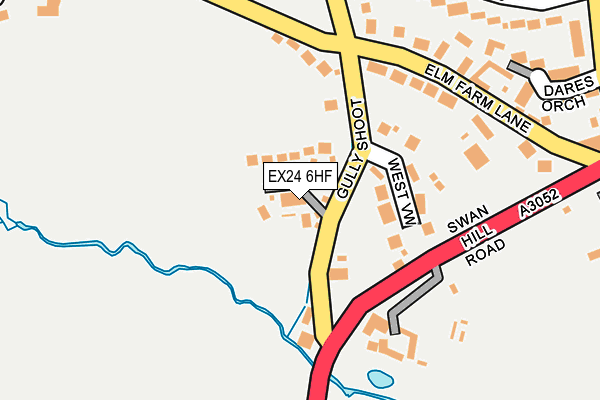 EX24 6HF map - OS OpenMap – Local (Ordnance Survey)