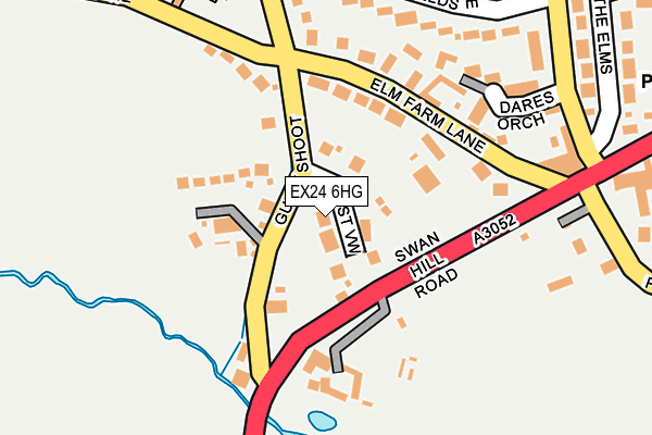 EX24 6HG map - OS OpenMap – Local (Ordnance Survey)