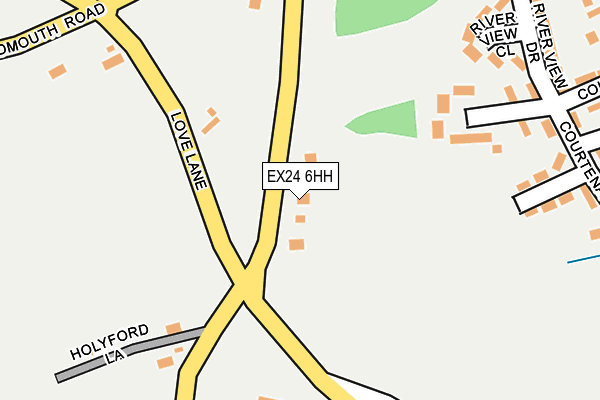 EX24 6HH map - OS OpenMap – Local (Ordnance Survey)