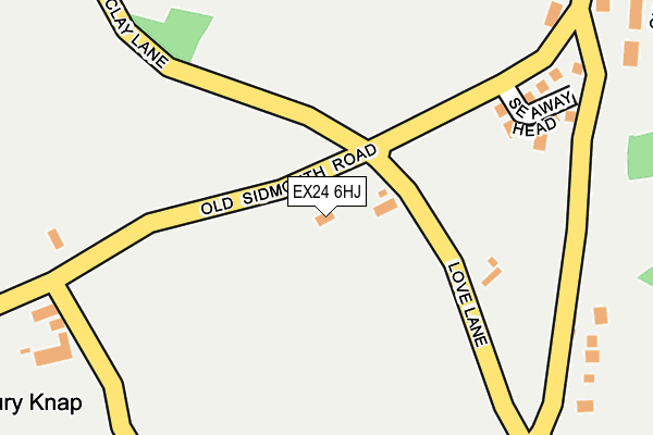 EX24 6HJ map - OS OpenMap – Local (Ordnance Survey)