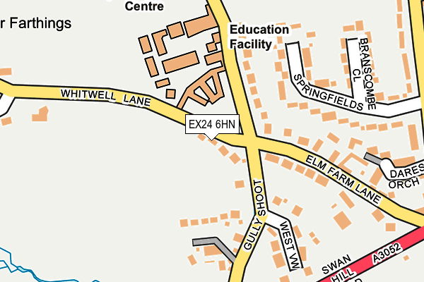 EX24 6HN map - OS OpenMap – Local (Ordnance Survey)