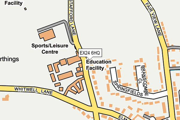 EX24 6HQ map - OS OpenMap – Local (Ordnance Survey)