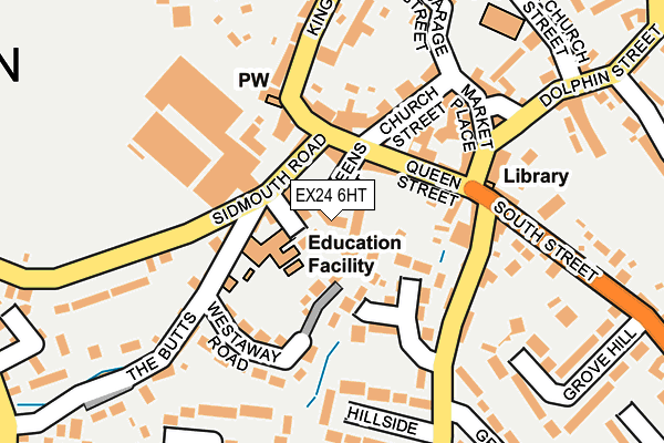 EX24 6HT map - OS OpenMap – Local (Ordnance Survey)