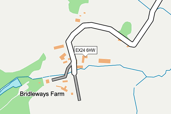 EX24 6HW map - OS OpenMap – Local (Ordnance Survey)