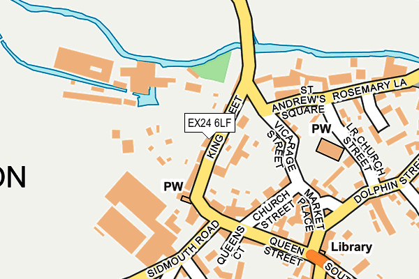 EX24 6LF map - OS OpenMap – Local (Ordnance Survey)