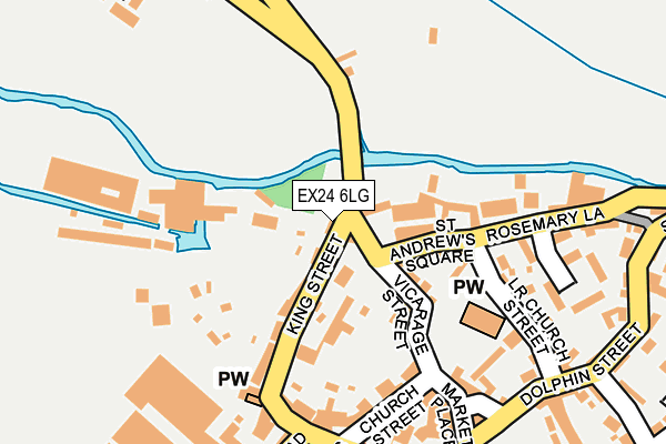 EX24 6LG map - OS OpenMap – Local (Ordnance Survey)