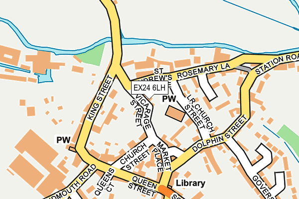 EX24 6LH map - OS OpenMap – Local (Ordnance Survey)