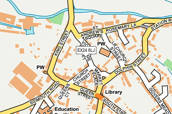 EX24 6LJ map - OS OpenMap – Local (Ordnance Survey)